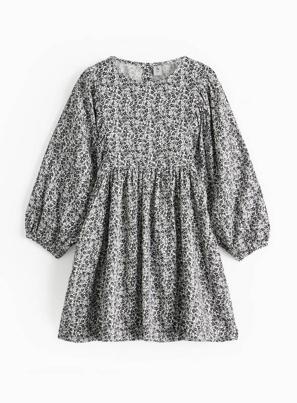 Ditsy Floral Print Long Sleeve Dress 9 years